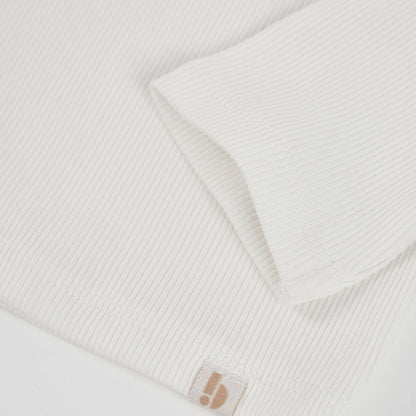 Boboli Girls Off White Long Sleeved T-Shirt