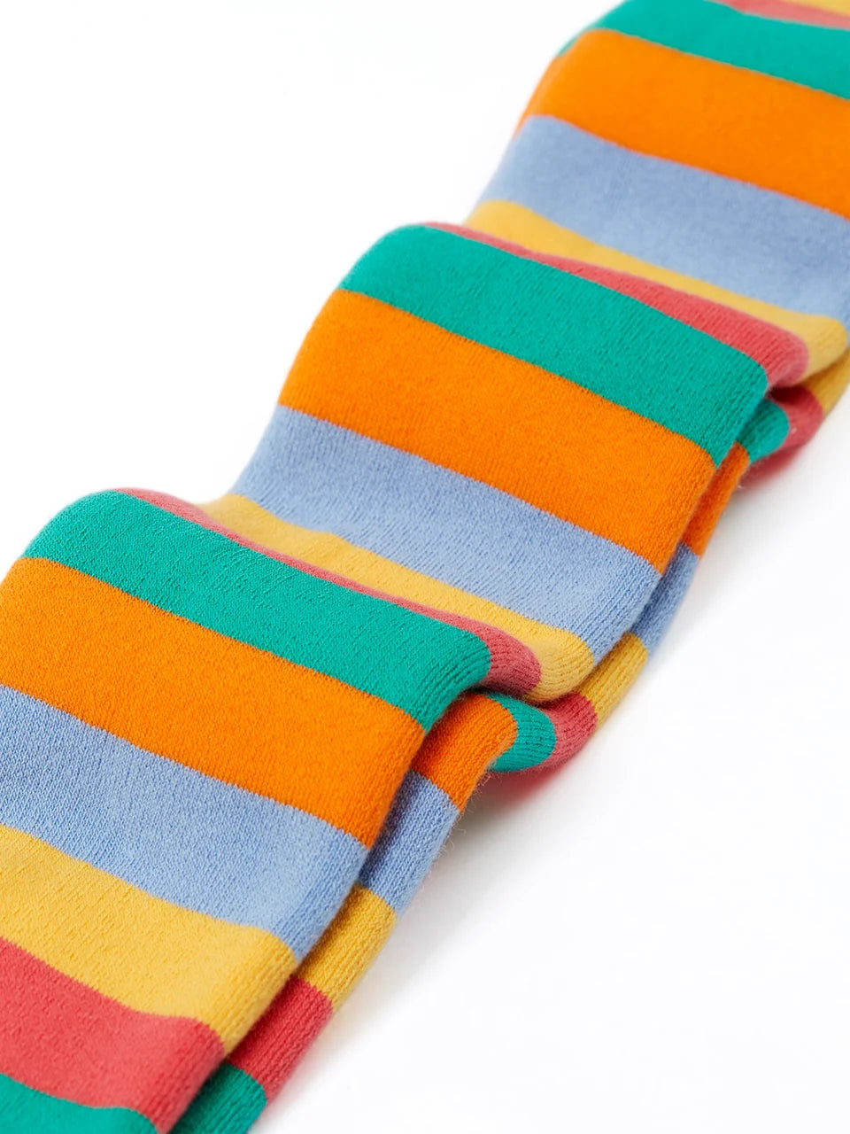 Frugi Girls Toasty Rainbow Stripe Tights