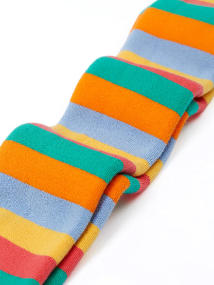Frugi Girls Toasty Rainbow Stripe Tights