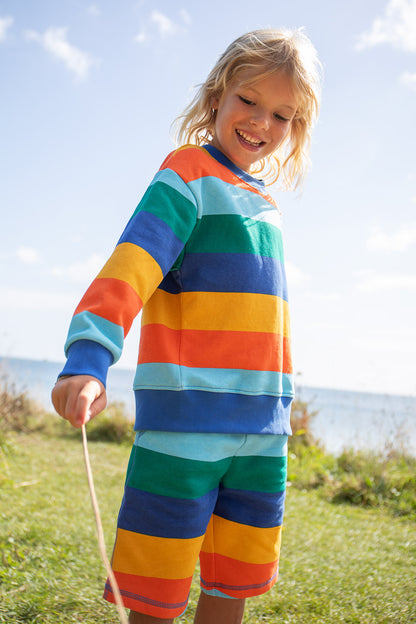 Frugi Bold And Bright Stripe Sweatshirt