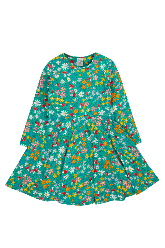 Frugi Girls Sofia Wild Woods Skater Dress