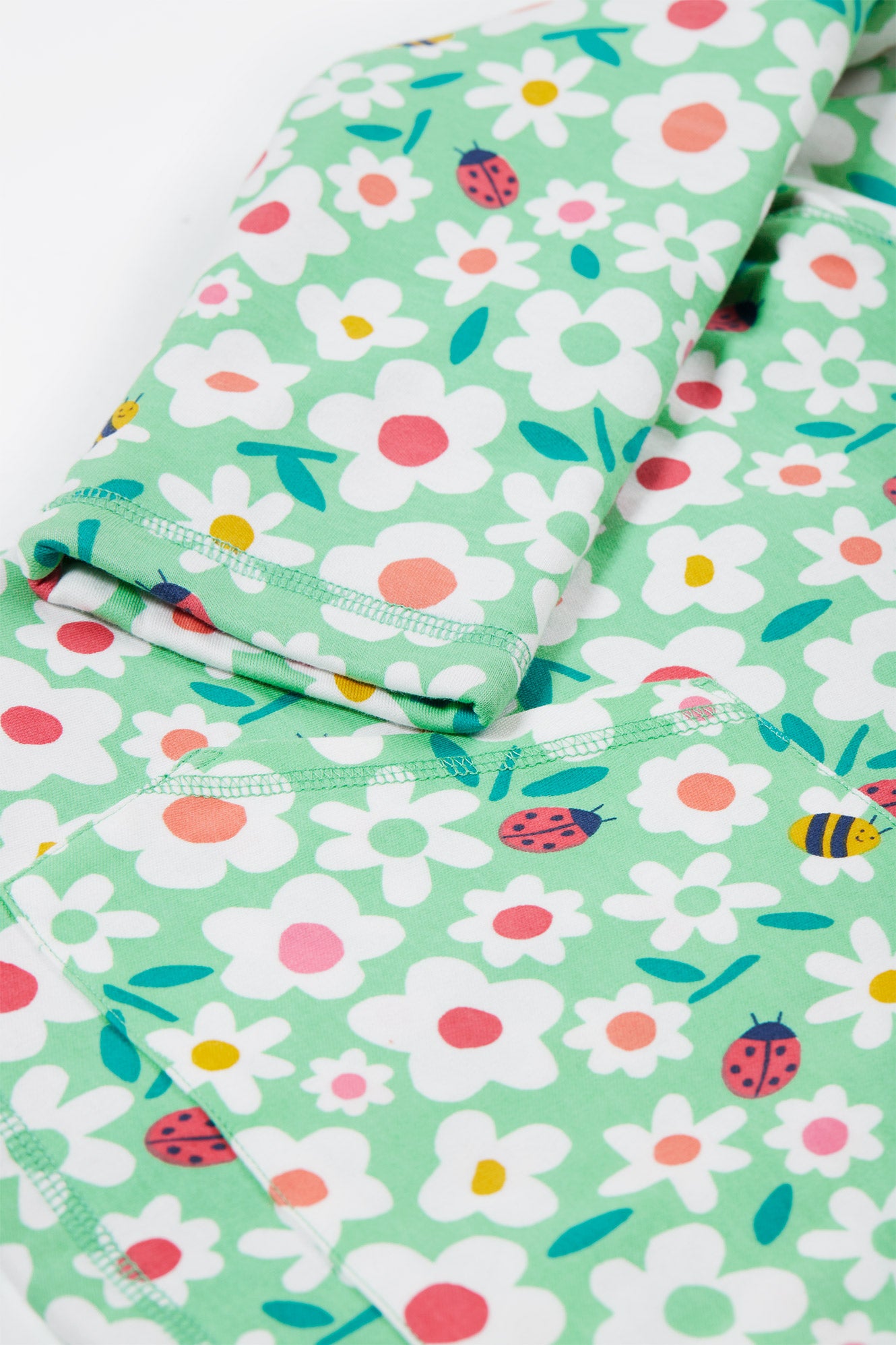 Frugi Baby Girls Toddlers Busy Bugs Snuggle Fleece