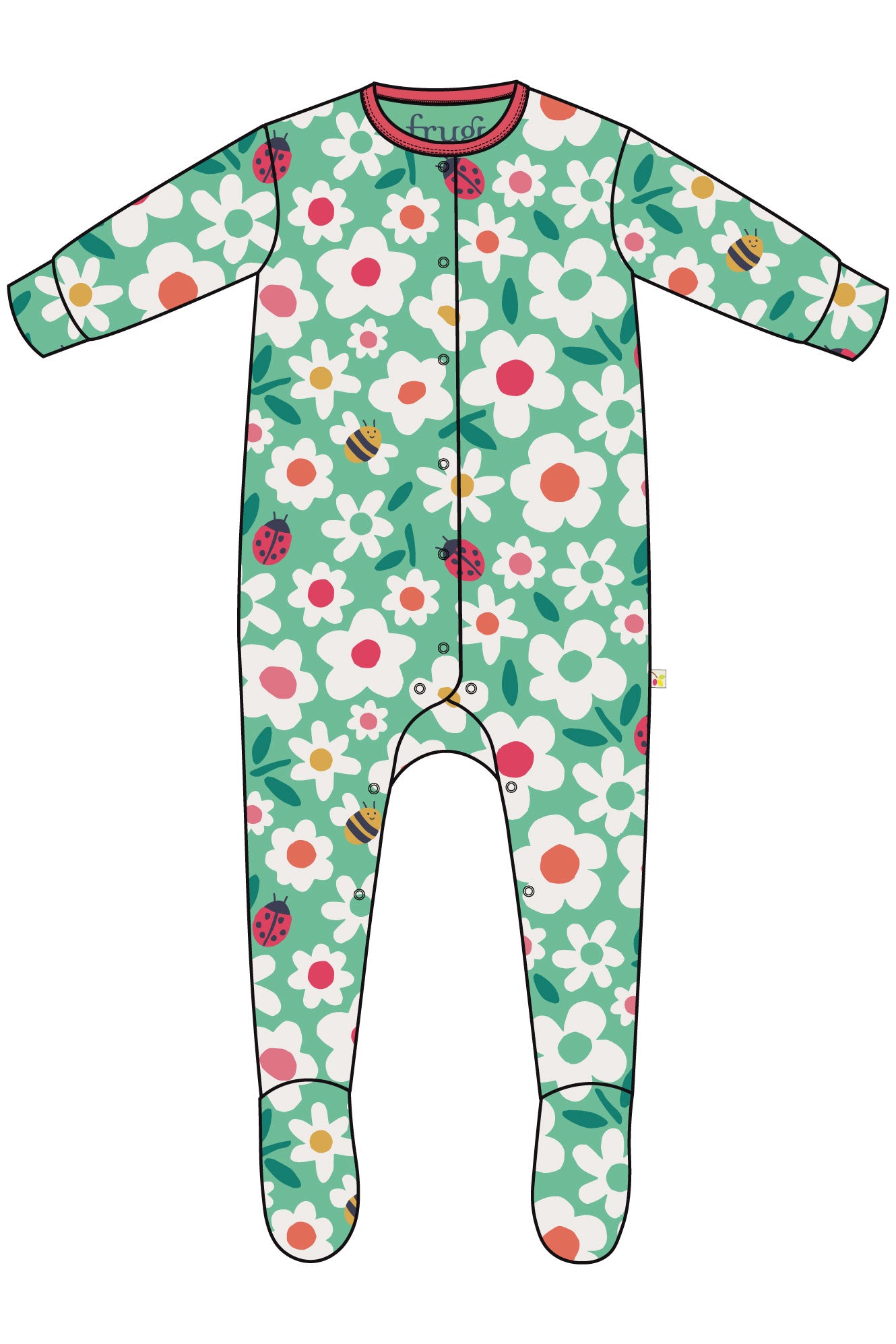 Frugi Busy Bugs Babygrow