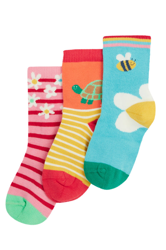 Frugi Baby Girls Daisy Socks Multipack