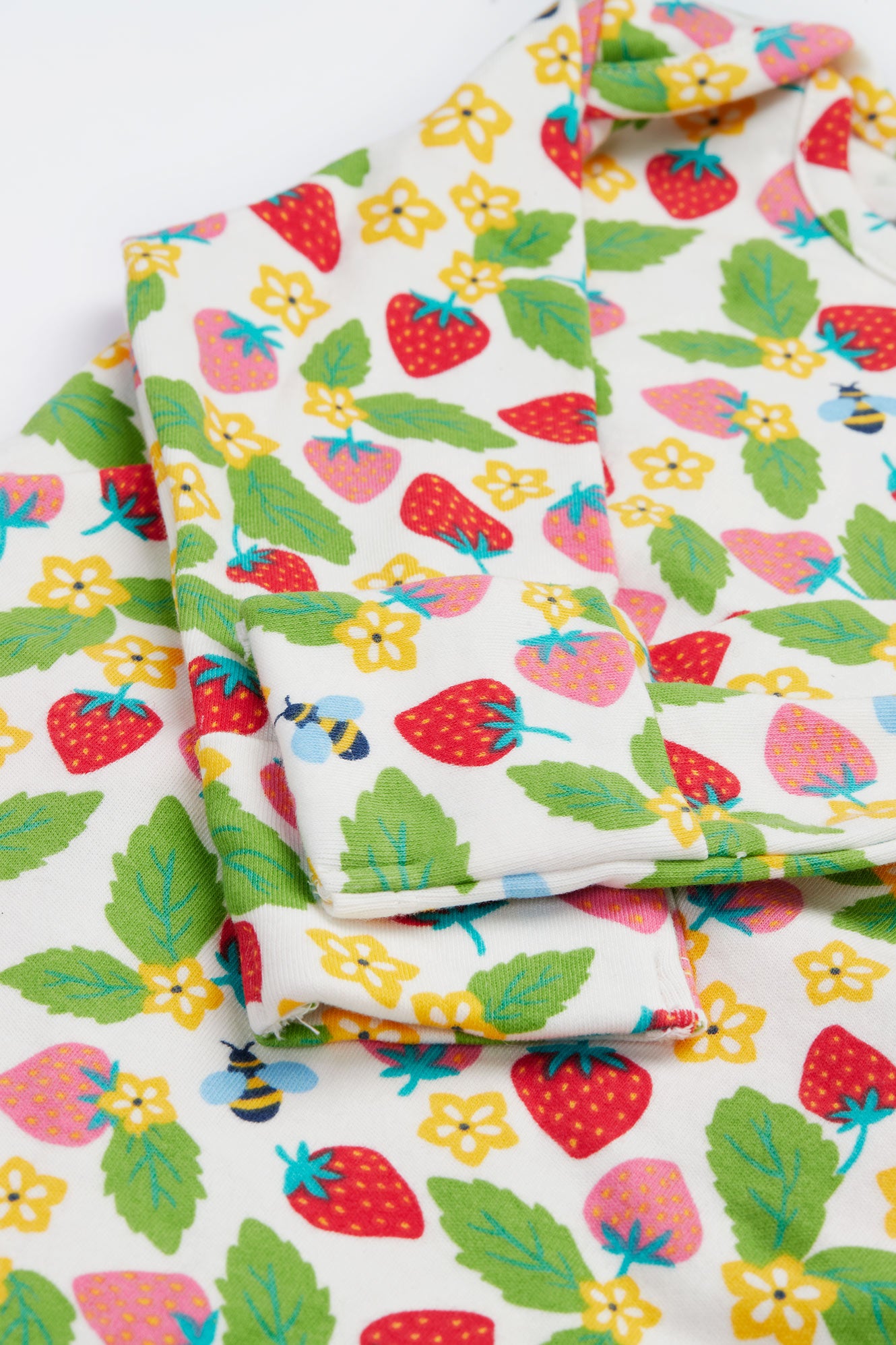 Frugi Strawberry Field Babygrow