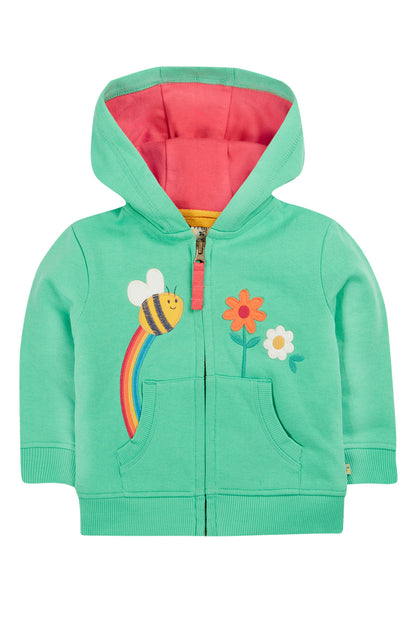 Frugi Baby Girl Bee Carbis Hoodie