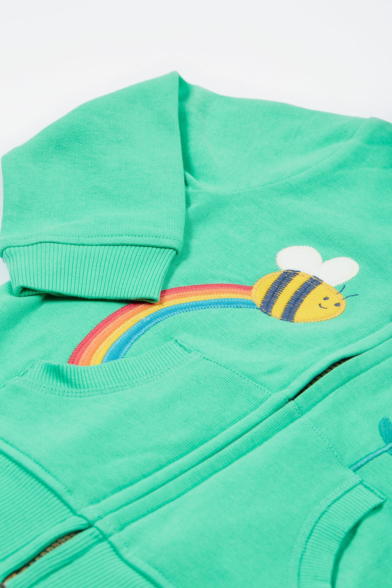 Frugi Baby Girl Bee Carbis Hoodie