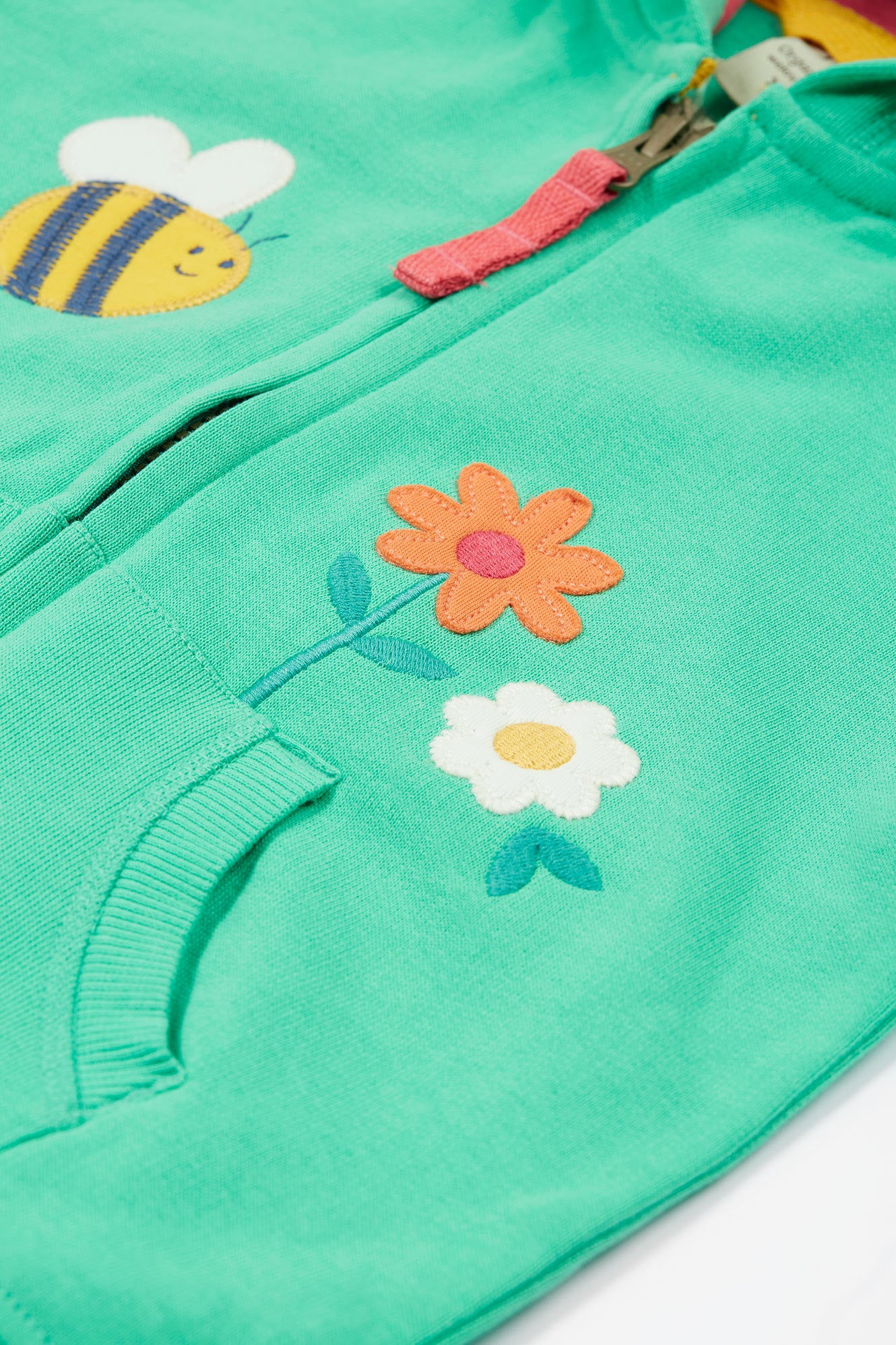 Frugi Baby Girl Bee Carbis Hoodie