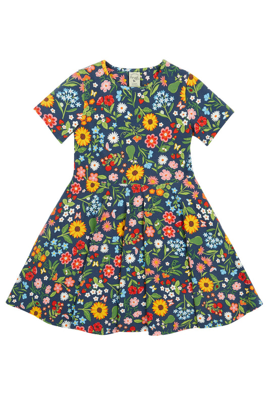 Frugi Girls Potager Garden Sunshine Skater Dress