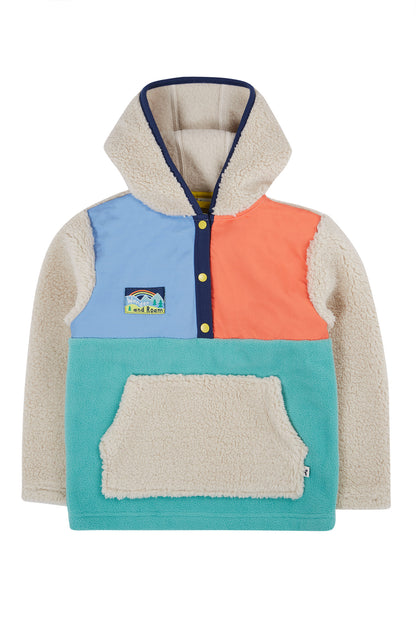 Frugi Boys Moss Multicolour Block Fleece