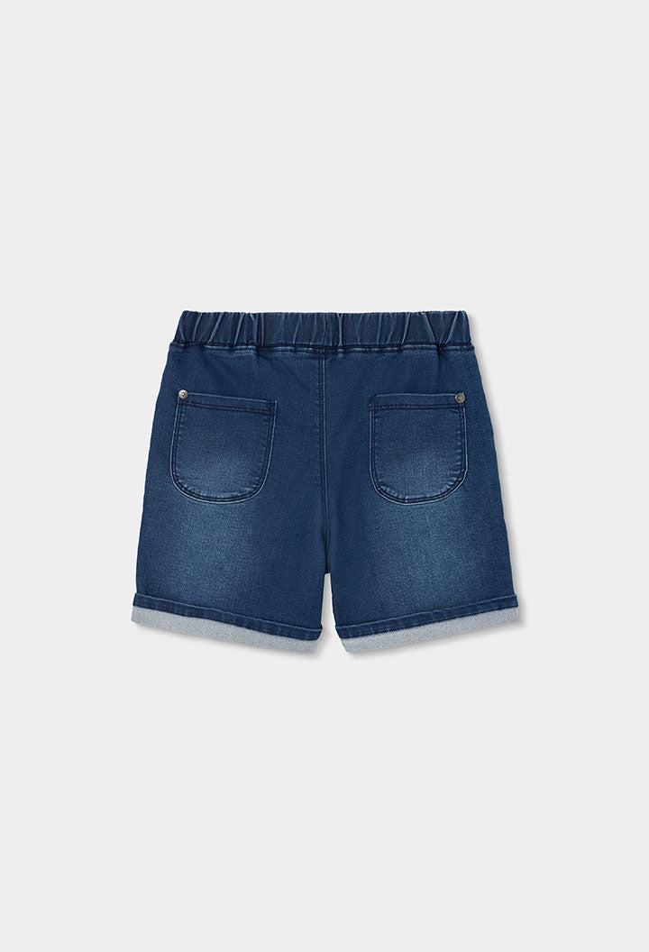 Boboli Boys Fleece Bermuda Blue Shorts