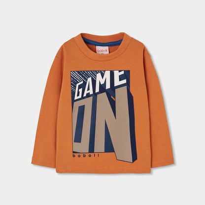 Boboli Boys Long Sleeved Game On T-Shirt