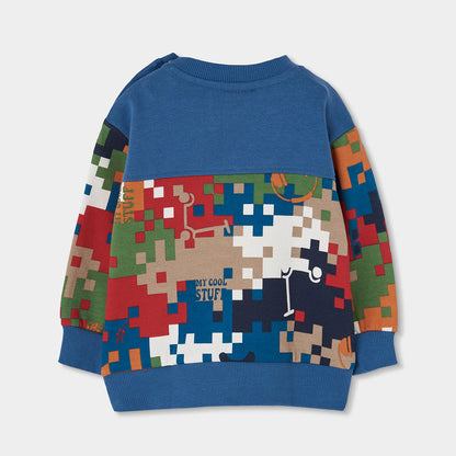 Boboli Boys Blue Fleece Sweatshirt