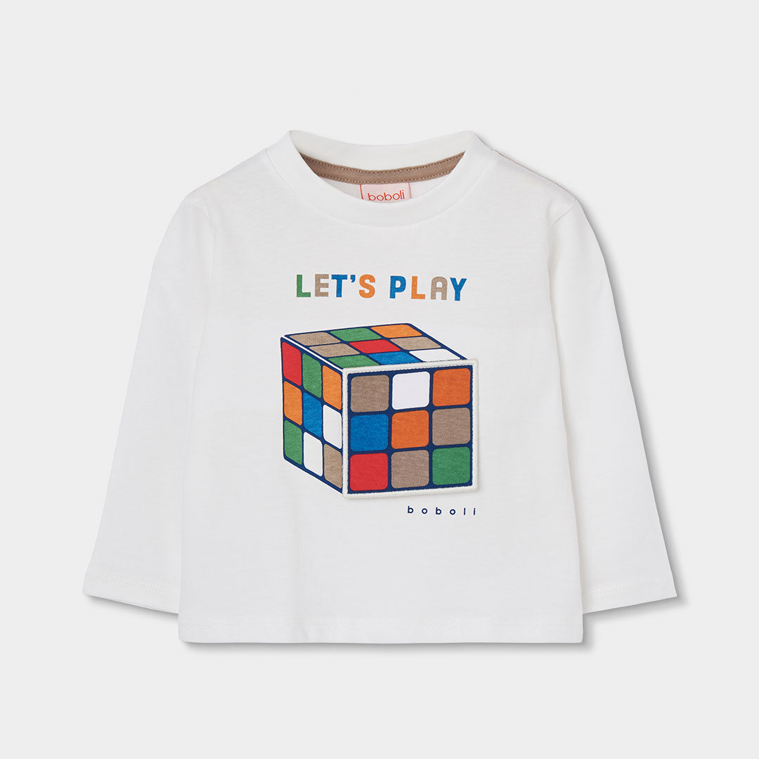 Boboli Boys Long Sleeved 'Lets Play' T-Shirt