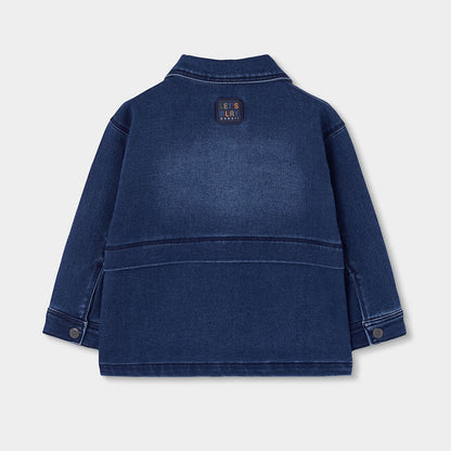 Boboli Boys Denim Blue Overshirt Jacket