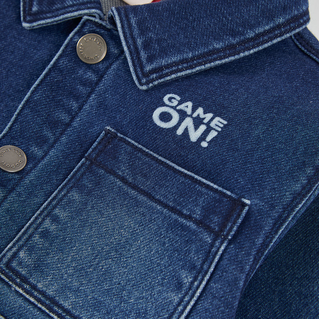 Boboli Boys Denim Blue Overshirt Jacket