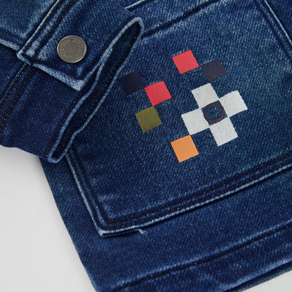 Boboli Boys Denim Blue Overshirt Jacket