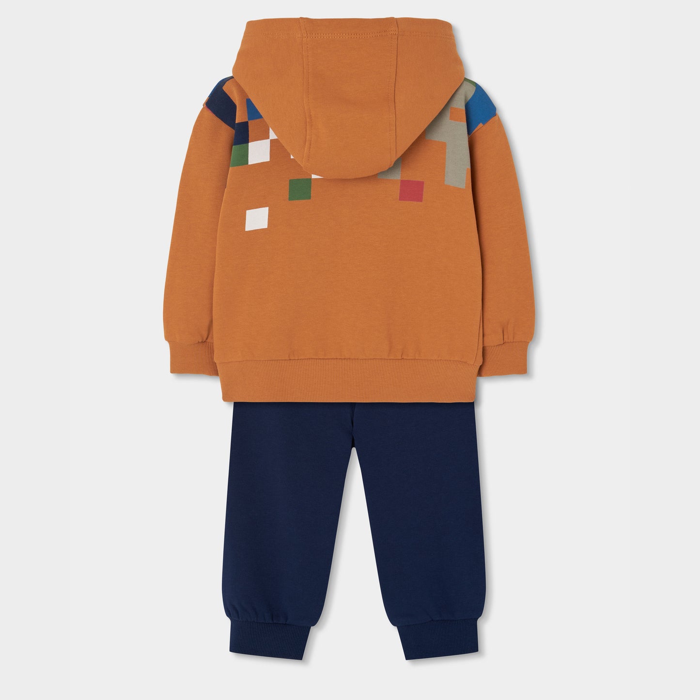Boboli Boys Navy and Mustard Tracksuit Set