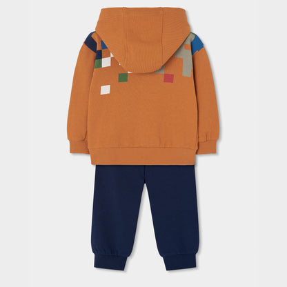 Boboli Boys Navy and Mustard Tracksuit Set