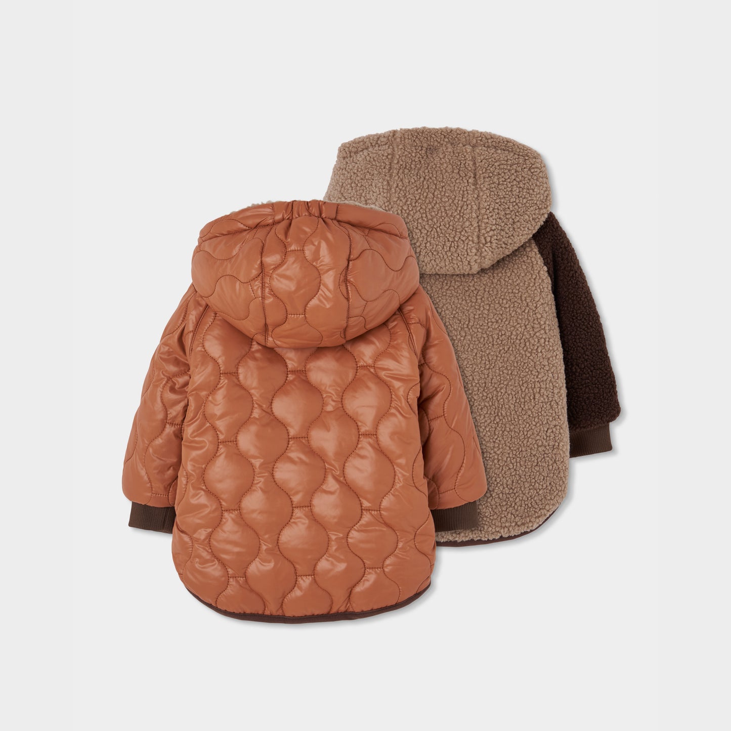Boboli Boys Chestnut Reversible Coat