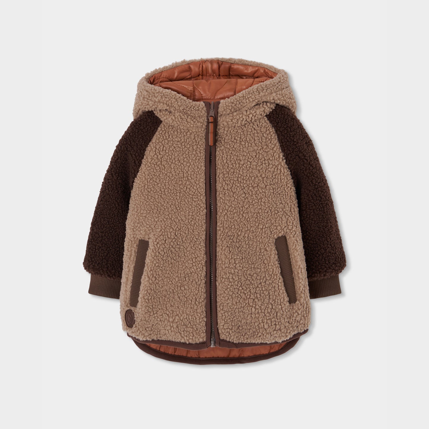 Boboli Boys Chestnut Reversible Coat