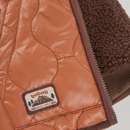 Boboli Boys Chestnut Reversible Coat