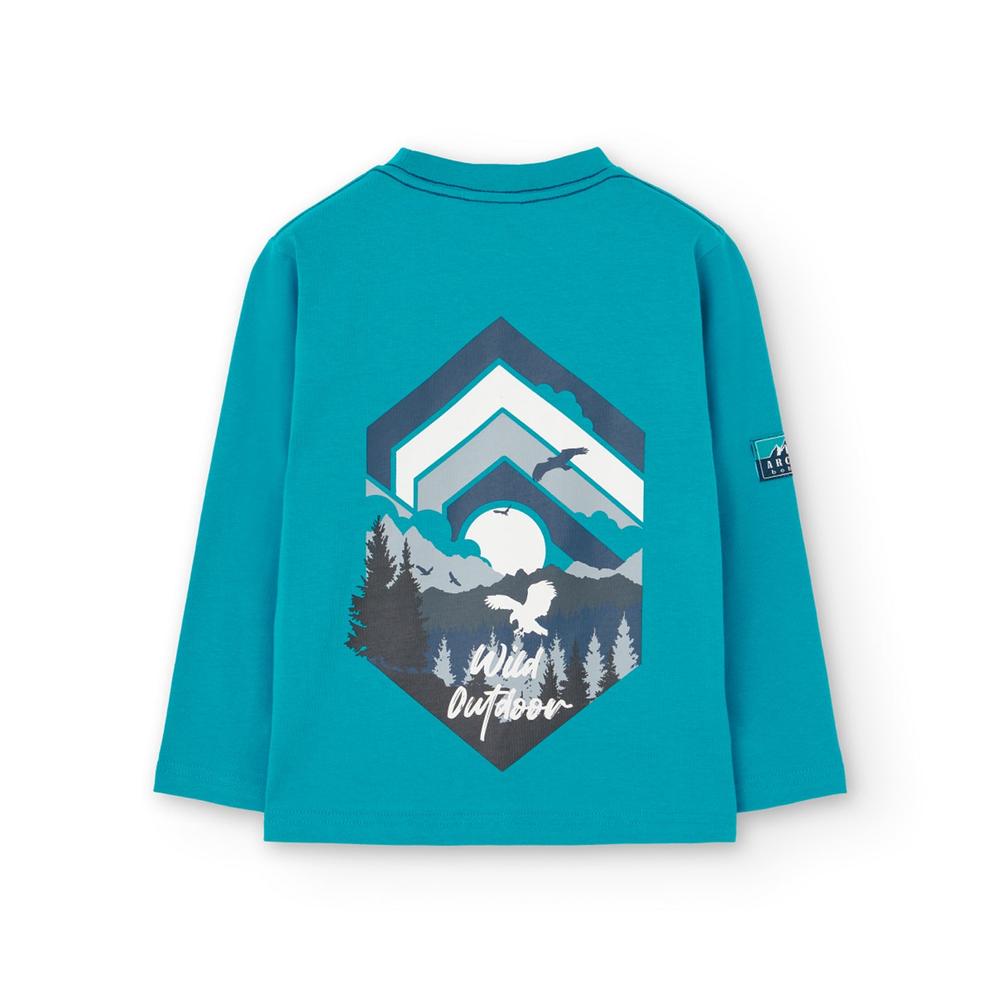 Boboli Boys Wild Life Outdoors Long Sleeve T-shirt