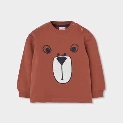 Boboli Boys Bear Fleece Sweatshirt