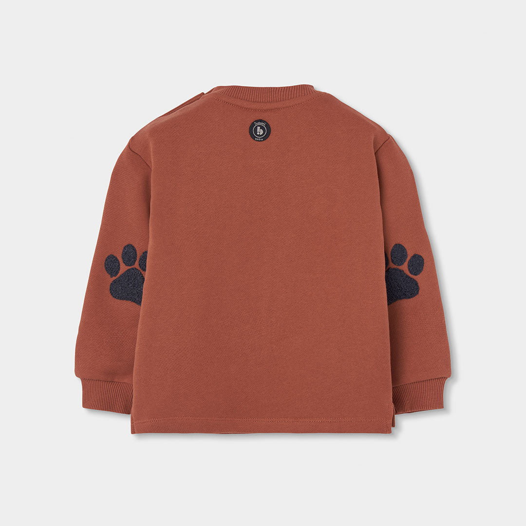Boboli Boys Bear Fleece Sweatshirt