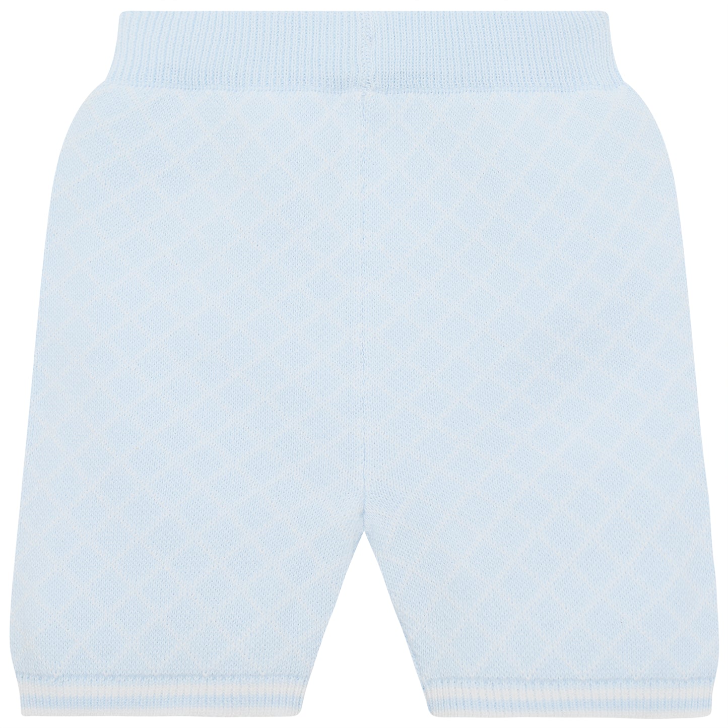 Emile et Rose Baby Boys Blue 2 piece Top and Shorts with Check Bear Motif