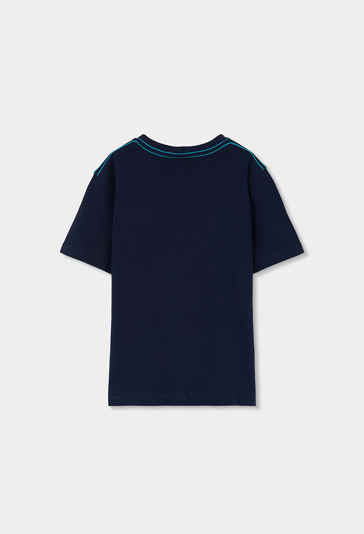 Boboli Boys Navy and Blue T-shirt and Short Set
