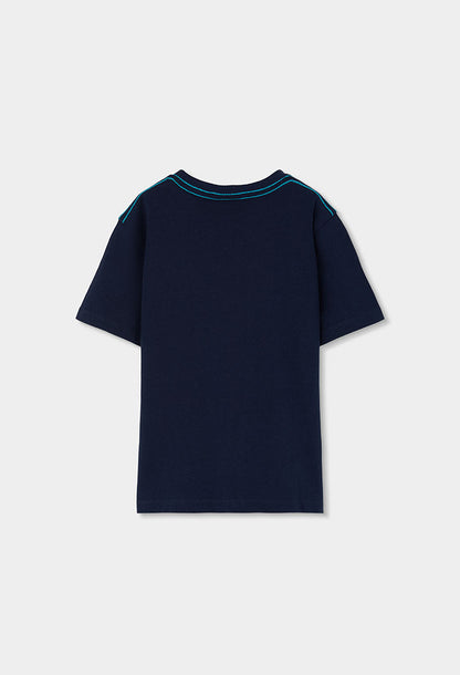 Boboli Boys Navy and Blue T-shirt and Short Set