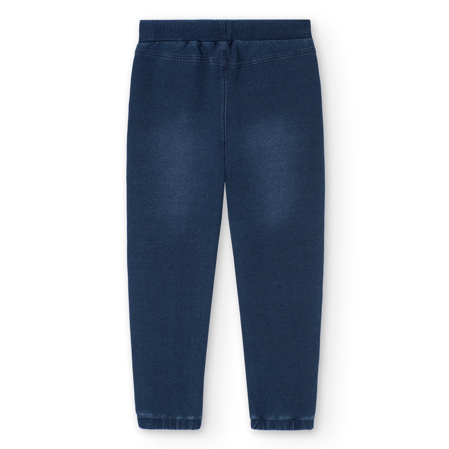 Boboli Boys Pull String Fleece Denim Trousers