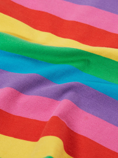 Frugi Girls Bryher Rainbow Striped Top