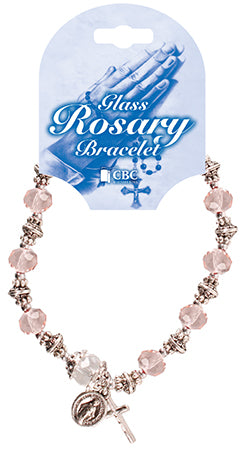 Rosary Bracelet Pink