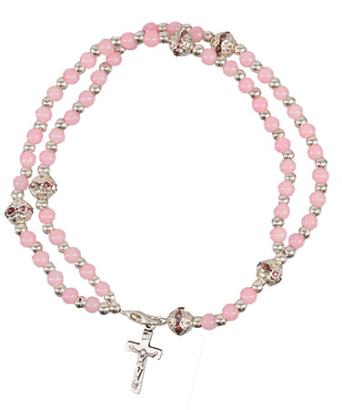 Rosary Bracelet Pink