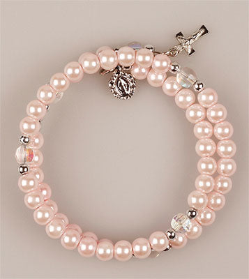 Rosary Bracelet - Pink
