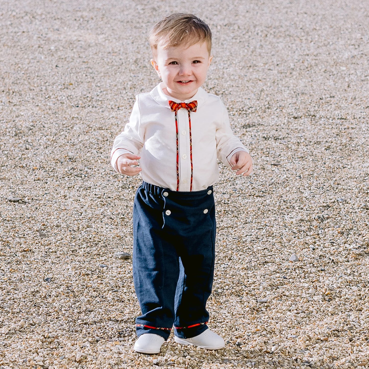 Emile et Rose Ellis Baby Boys Navy Two Piece Festive Outfit