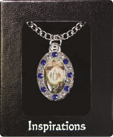 Necklace with Blue Stones - Knock 20 inch Chain