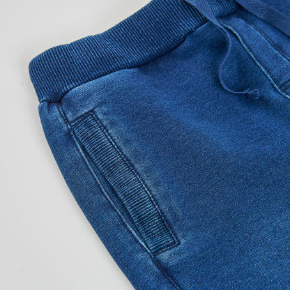 Boboli Boys Blue Fleece Denim Trousers