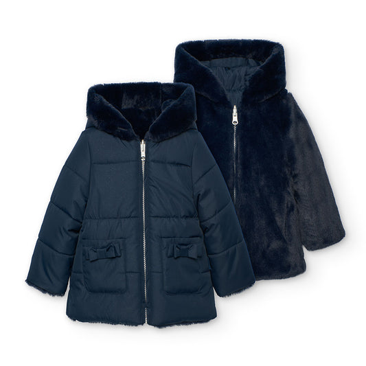 Boboli Boys Navy Reversible Coat
