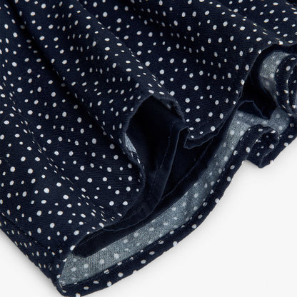 Boboli Girls Polka Dot Dress with Pink Bow