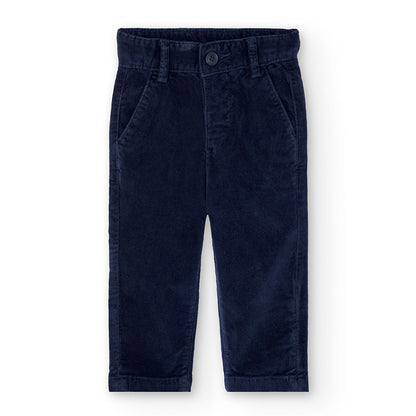 Boboli Boy Microcorduory Navy Trousers