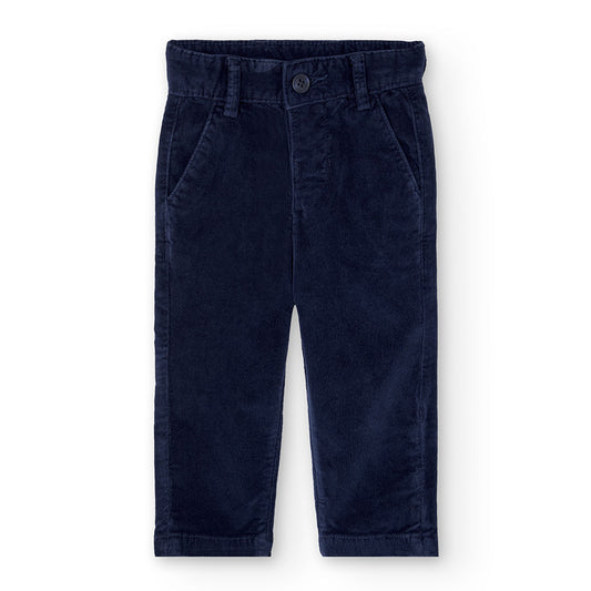 Boboli Boy Microcorduory Navy Trousers