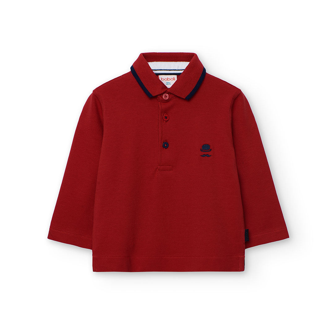 Boboli Boys Long Sleeve Polo Shirt