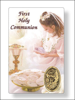 Prayer Card Communion Girl