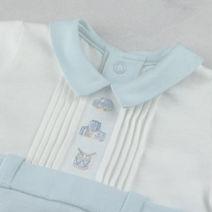 Emile et Rose Baby Boys Jarvis Toy Embroidery Romper