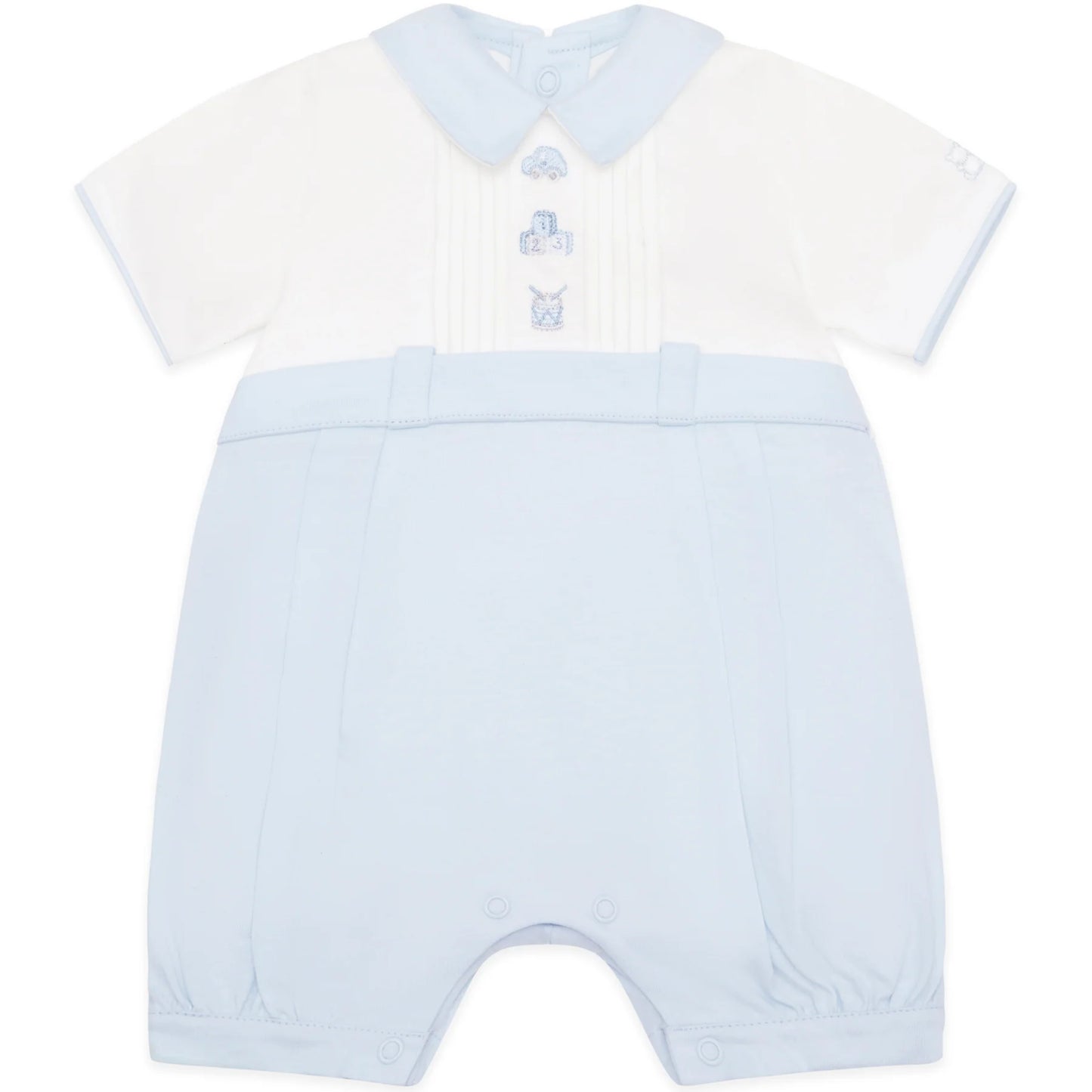 Emile et Rose Baby Boys Jarvis Toy Embroidery Romper