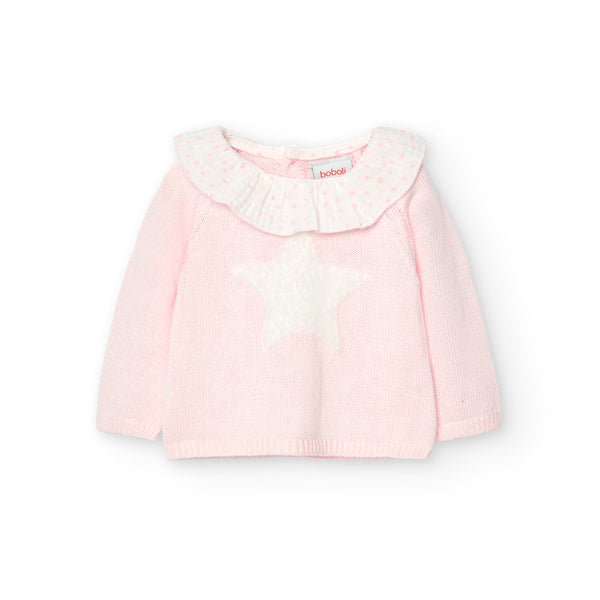 Boboli knitted pink bloomer set
