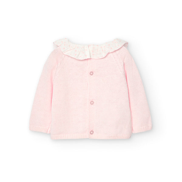 Boboli knitted pink bloomer set
